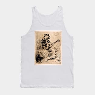 Spanish Singer (Le Guitarrero) by Édouard Manet Tank Top